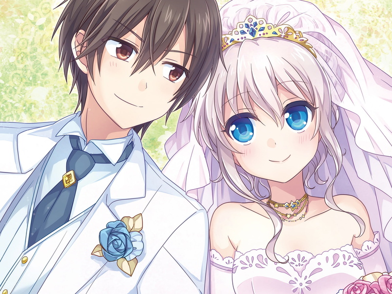 1080P高清动漫壁纸 友利奈绪和乙坂有宇婚礼名场面