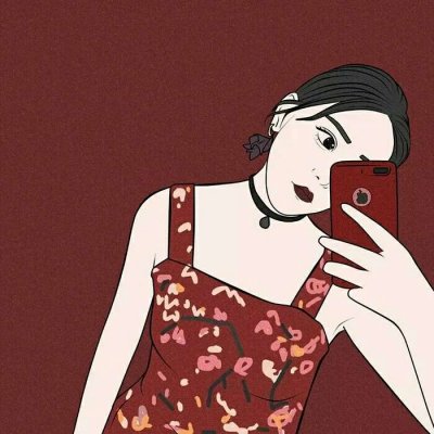 36张高清时尚气质女生卡通头像 氛围感拉满