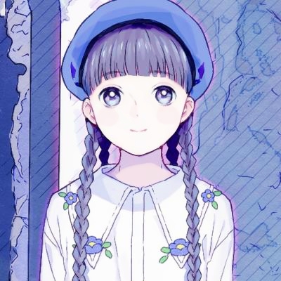 蓝色系卡通忧郁女生头像 28张高清图分享