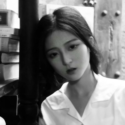 36张高清伤感黑白女生QQ头像 氛围感拉满