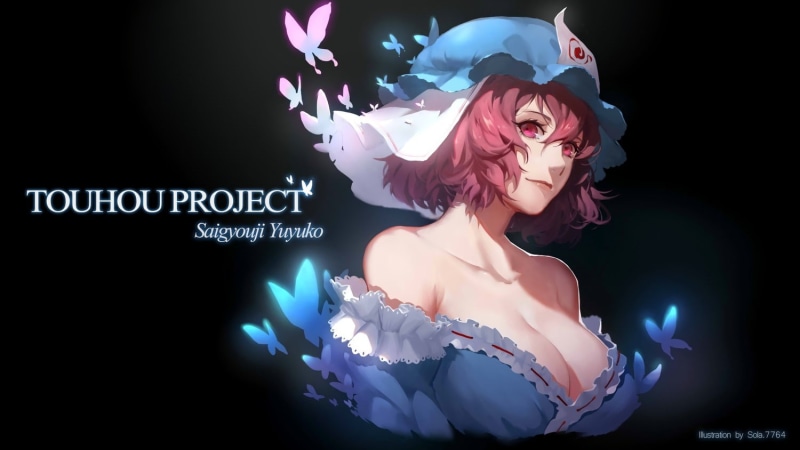 东方project西行寺幽幽子720P高清动漫壁纸