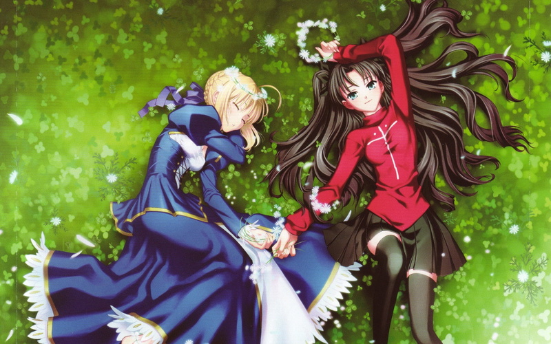 《Fate/stay night》远坂凛与Saber高清壁纸合集