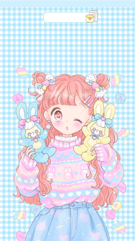 超治愈！一组甜美少女风壁纸来了