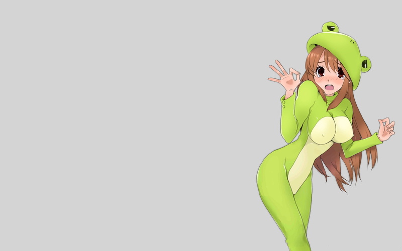 凉宫春日的忧郁青蛙娘壁纸！激萌二次元少女高清美图合集