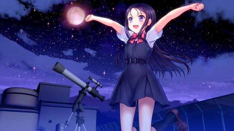 友利奈绪同款！夏洛特女主 rooftop 月下星空壁纸合集