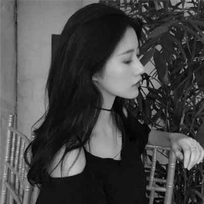 18张高清黑白女生头像合集 质感拉满的氛围感头像