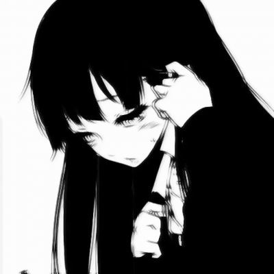 23张高清好看的丧系动漫女生头像 快收藏当头像