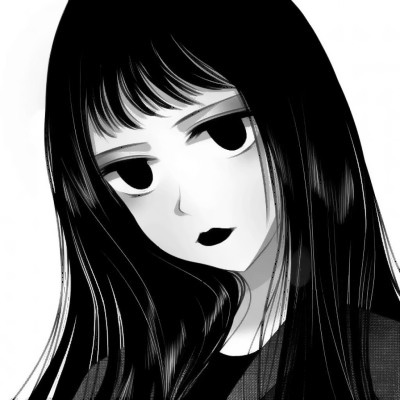 黑白氛围感拉满！18张高清动漫丧气女生头像合集