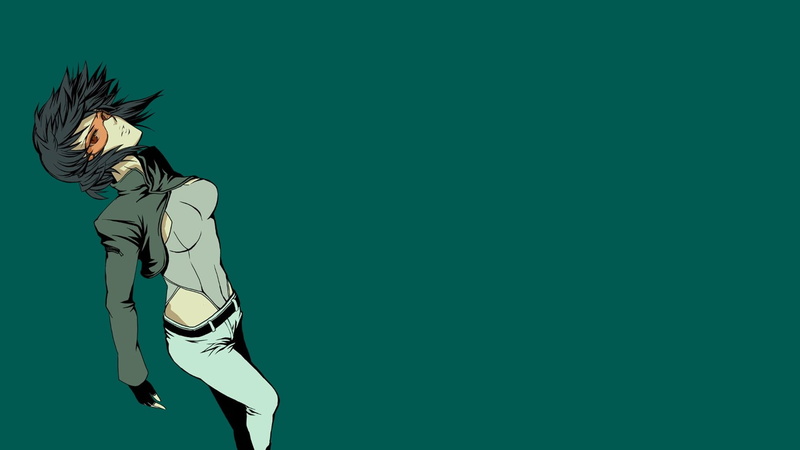 这个女生短发造型太绝了！绿幕棚拍壁纸直接封神