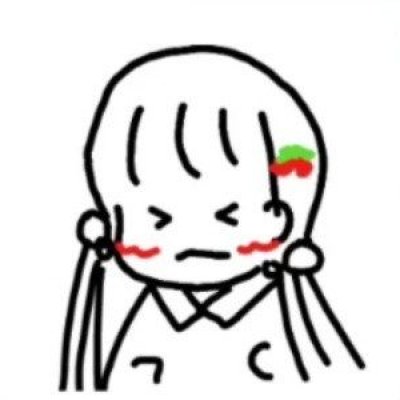 10张软萌简笔动漫女头！高清可爱女生头像合集