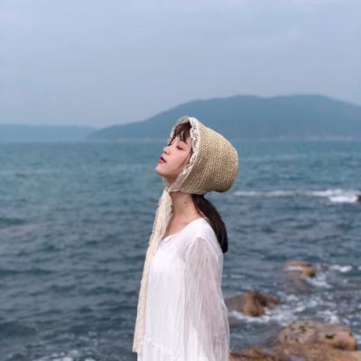 24张小清新蓝色系女生头像 高清淡蓝色背景女头合集