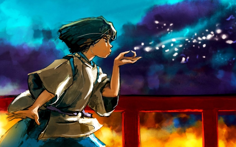宫崎骏千与千寻主题动漫原画 1080P高清壁纸