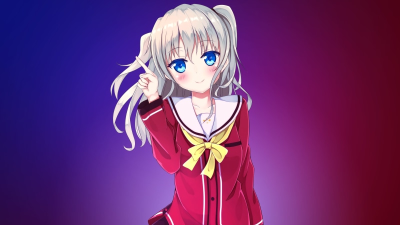 红眸少女穿和服的绝美壁纸！