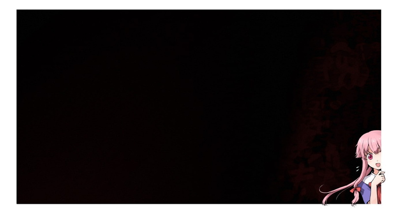 720P高清壁纸：暗黑系室内动漫少女背影生活场景
