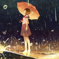 女生失恋淋雨头像 23张伤感氛围感头像合集
