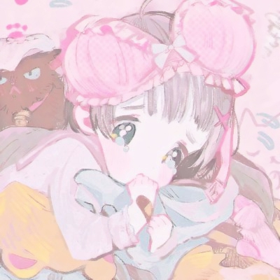 戳中少女心！26张粉色系动漫女生头像合集