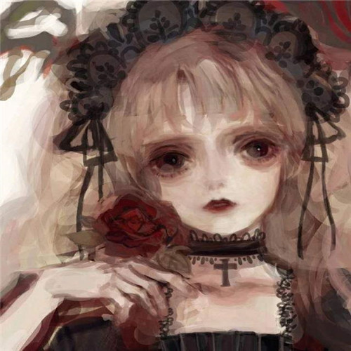 氛围感拉满！黑暗系病娇闺蜜动漫头像合集16张