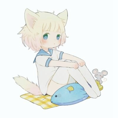 22张超萌猫耳少女动漫头像 软萌呆萌款高清图来了