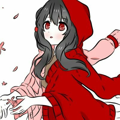 36张高清红色系动漫女生头像，氛围感拉满