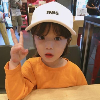 超治愈！10张高清可爱萌娃女孩QQ头像精选