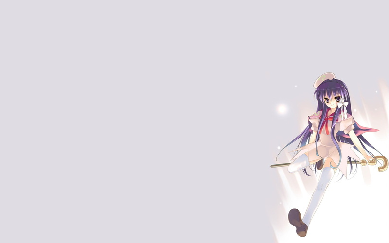 超绝二次元壁纸分享！藤林杏纯白背景高清美图