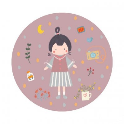 9张可爱小清新女生卡通头像 高清好看直接存