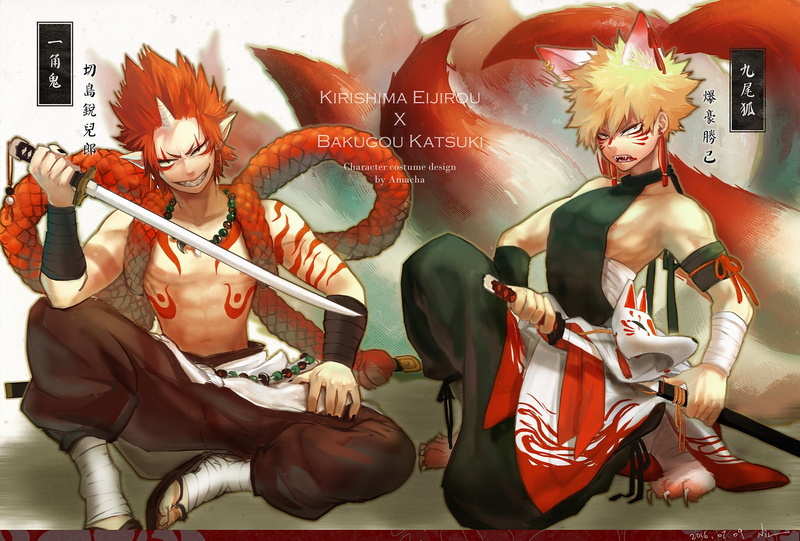 我的英雄学院壁纸合集 爆豪胜己 切岛锐儿郎 绿谷出久 高清壁纸