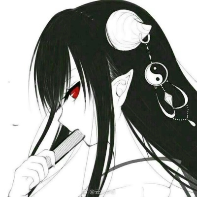 27张高清动漫黑化女生头像 氛围感拉满