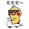 火出圈的小黄鸡开摩托表情包，斗图党速存