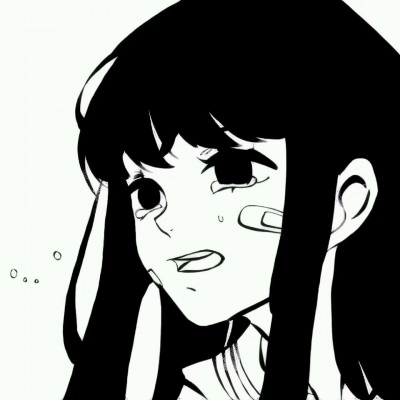 15张黑白动漫女生头像 高冷霸气又带丧感