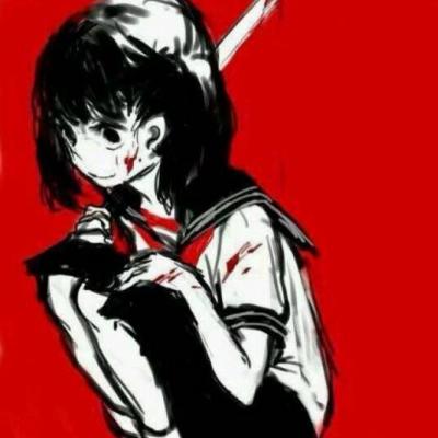 20张高清病娇黑化女生动漫头像 氛围感拉满