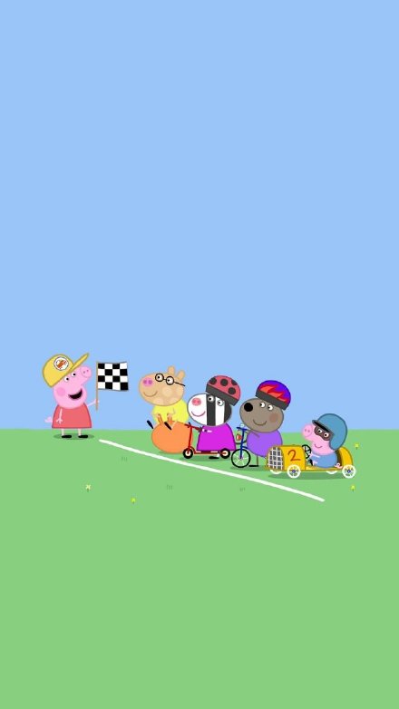 一组可爱的小猪佩奇壁纸合集