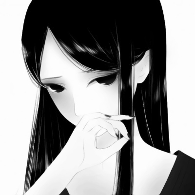 黑白氛围感拉满！18张高清动漫丧气女生头像合集