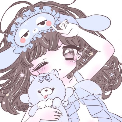 抱着娃娃的可爱动漫女生闺蜜头像 共14张高清资源