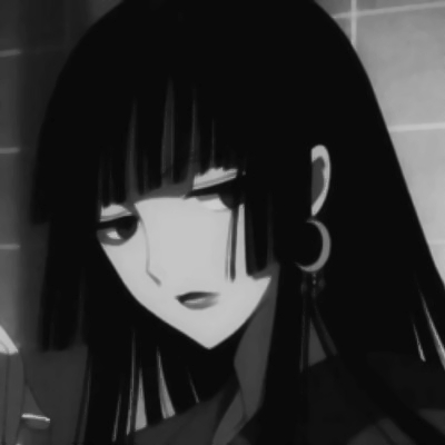 6张高清黑白丧系动漫女头 氛围感拉满的女生头像合集