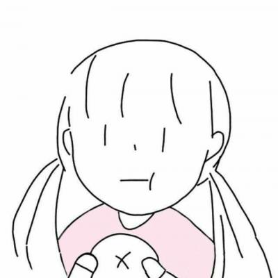 15张超可爱短发女生简笔画头像 高清卡通版直接存