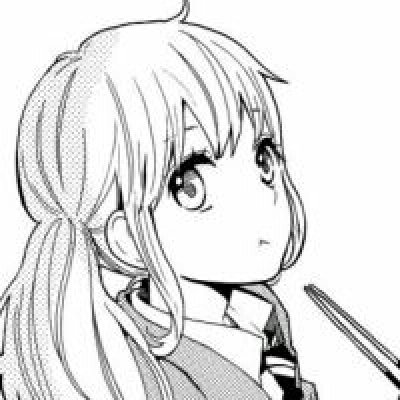 11张高清二次元黑白女生动漫头像 氛围感拉满