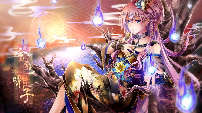 巡音露卡和风造型壁纸合辑