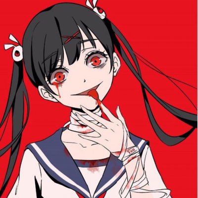 20张高清病娇黑化女生动漫头像 氛围感拉满