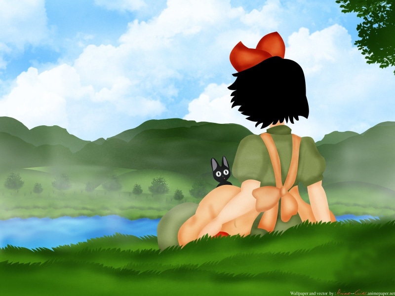 魔女宅急便 动漫少女快递主题壁纸