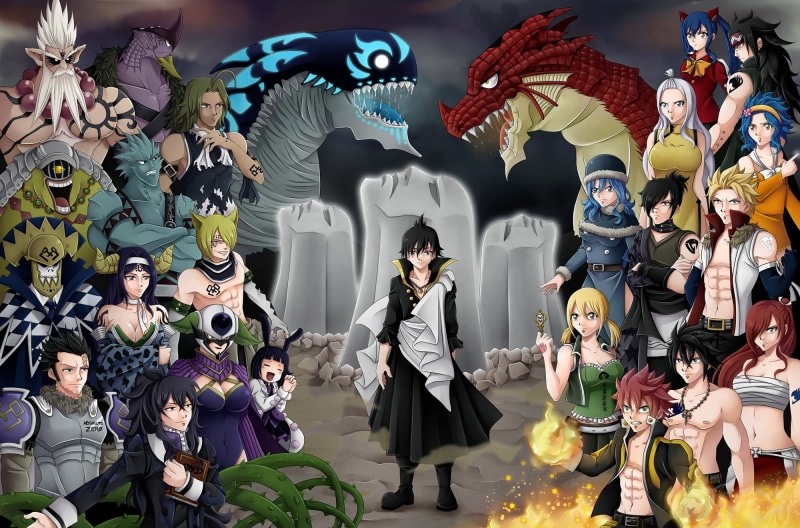 《妖精的尾巴》热血角色壁纸合集 高能场面拉满