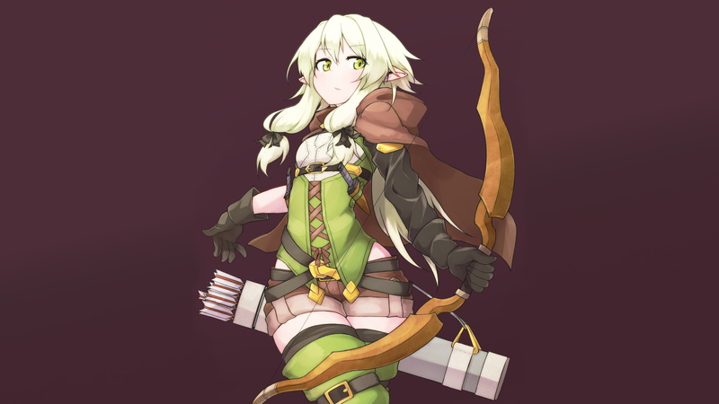 哥布林杀手相关动漫壁纸合集 弓箭手精灵角色高清壁纸