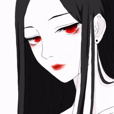 18张高清黑暗系动漫丧感女生头像 氛围感拉满