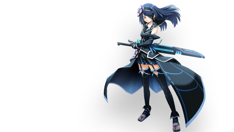 绝美动漫壁纸合集！戴眼罩的二次元少女搭配梦幻宇宙蓝背景