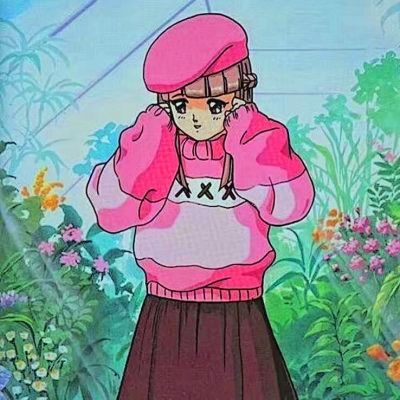 36张高清可爱日系旧漫风女生头像 怀旧感拉满