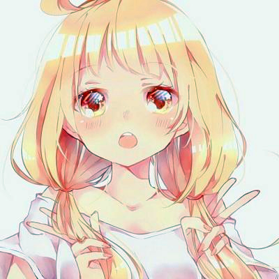 21张超可爱动漫女生QQ头像 高清无水印直接用