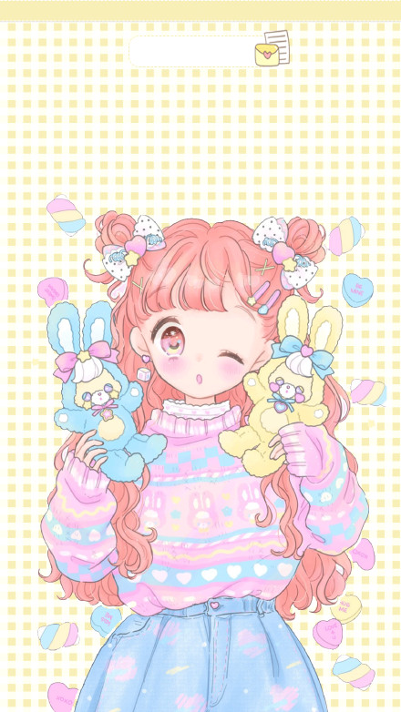 超治愈！一组甜美少女风壁纸来了