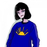 14张高清冷淡风漫画女生头像合集