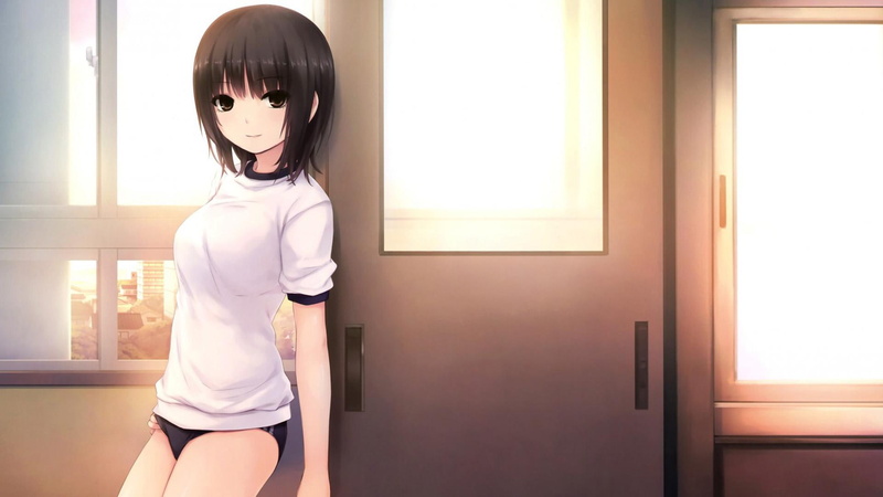 贵族少女眉眼带笑 咖啡主题动漫教室高清壁纸