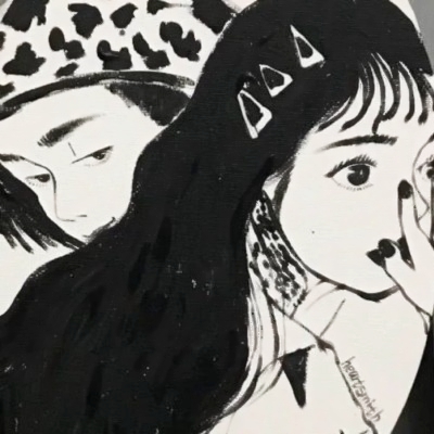 22张高清黑白款！女生卡通霸气超拽头像合集
